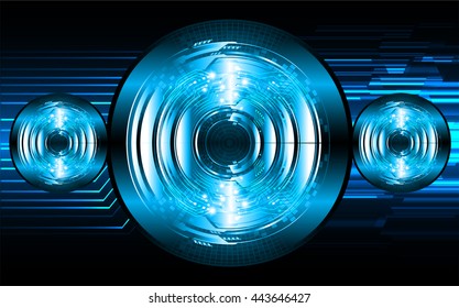 digital data background, blue silver abstract light hi tech pixel internet technology, Cyber security concept, Cyber data digital computer. eye scan virus. motion move speed. vector