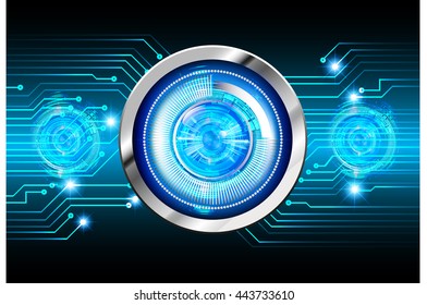 digital data background, blue silver abstract light hi tech pixel internet technology, Cyber security concept, Cyber data digital computer. eye scan virus. motion move speed. vector
