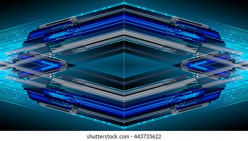 digital data background, blue silver abstract light hi tech pixel internet technology, Cyber security concept, Cyber data digital computer. eye scan virus. motion move speed. vector