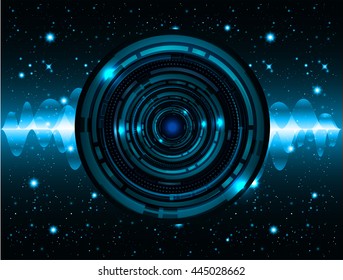 digital data background, blue silver abstract light hi tech pixel internet technology, Cyber security concept