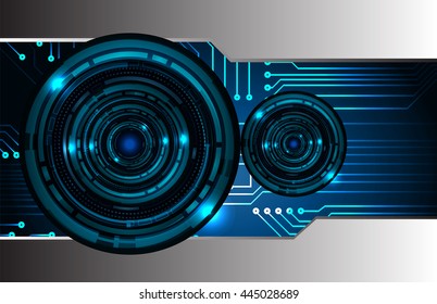 digital data background, blue silver abstract light hi tech pixel internet technology, Cyber security concept