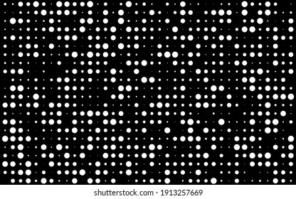 Digital data background with circles. Backdrop technology with dots. Digital abstract pattern. Vector graphic design element