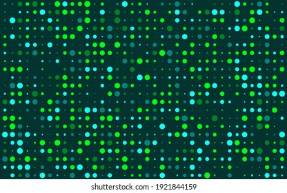 Digital data background with circles. Backdrop technology with dots. Digital abstract pattern. Vector graphic design element