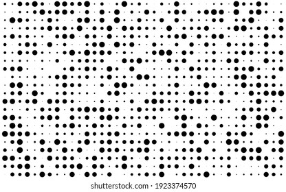 Digital Data Background With Circles. Backdrop Technology With Dots. Digital Abstract Pattern. Vector Graphic Design Element