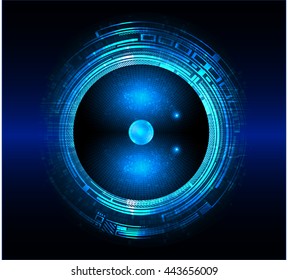 digital data background, purple arrow abstract light hi tech pixel internet technology, Cyber security concept, Cyber data digital computer. eye scan virus. motion move speed. vector