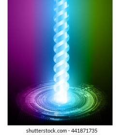 digital data background, purple green blue abstract light hi tech pixel internet technology, Cyber security concept, Cyber data digital computer. eye scan virus. motion move speed. vector