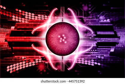digital data background, purple red abstract light hi tech pixel internet technology, Cyber security concept, Cyber data digital computer. eye scan virus. motion move speed. vector