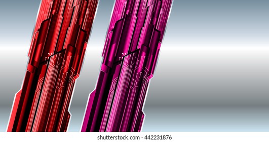 digital data background, red pink silver abstract light hi tech pixel internet technology, Cyber security concept, Cyber data digital computer. text box, banner, label