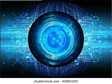 digital data background,blue abstract light hi tech pixel internet technology, Cyber security concept, Cyber data digital computer, eye scan virus. vector