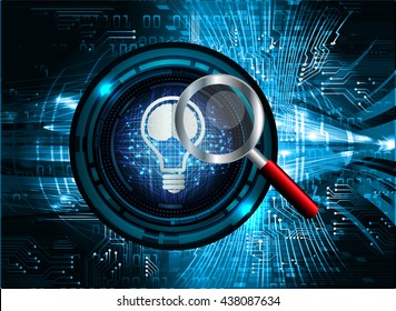 digital data background,blue abstract light hi tech pixel internet technology, Cyber security concept, Cyber data digital computer, Brain Idea