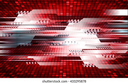 digital data background,red abstract light hi tech pixel internet technology, Cyber security concept, Cyber data digital computer, move motion vector