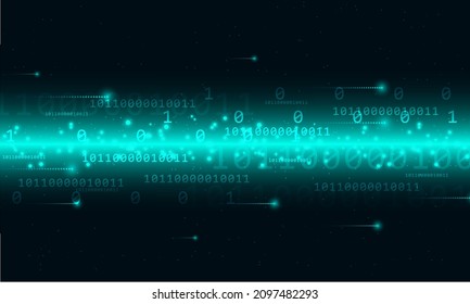 Digital Data connection on blue space, abstract technology background concept, cyberspace network, blue glowing line, grahpic vector design, computer framework, blue light.