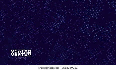 Digital Data Flow Vector Background. Big Data Technology Lines. Data Transmission Concept. High Speed Internet. Information Matrix Flow in Virtual Reality Cyberspace. Vector Illustration.