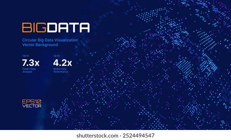 Plano De Fundo Do Vetor De Fluxo De Dados Digital. Grandes Linhas Tecnológicas De Dados. Conceito De Transmissão De Dados. Internet de alta velocidade. Fluxo da matriz de informações no ciberespaço de realidade virtual. Ilustração de vetor.