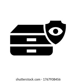icono de datos digitales o logotipo símbolo de signo aislado ilustración vectorial - iconos vectoriales de estilo negro de alta calidad
