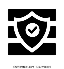 icono de datos digitales o logotipo símbolo de signo aislado ilustración vectorial - iconos vectoriales de estilo negro de alta calidad
