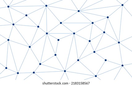 Digital data network connected dots and lines background template. Blockchain linked global graphic vector.