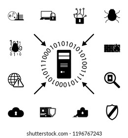 Digital data protection icon. Detailed set of cyber security. Premium graphic design. One of the collection icons for websites, web design, mobile app on white background