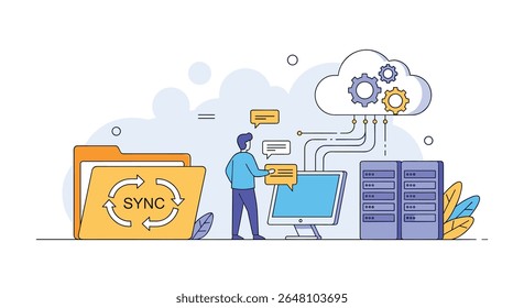 Sincronização de Dados Digitais entre Servidores de Nuvem e Pastas Locais