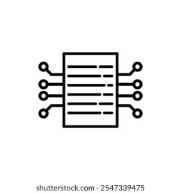 digital data technology icon vector design template