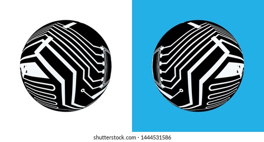 Digital decorative balls. Abstract vector illustration design