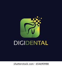 Digital Dental Logo Template Design