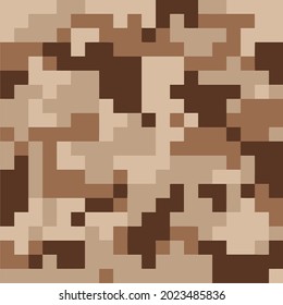 Camuflaje del patrón de camo del desierto digital de 8 bits Arte de píxeles
