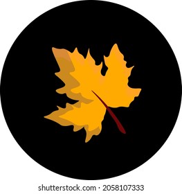 
digital design autumn leaf logo