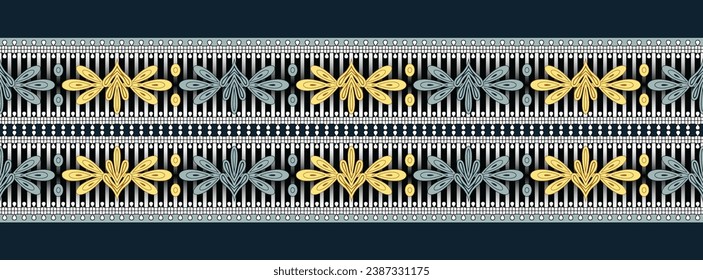Digital Design background with colorful objects and flowers-digital-textile-design-flowers-leaves-Exquisite border design, border pattern, Motif, Graph
