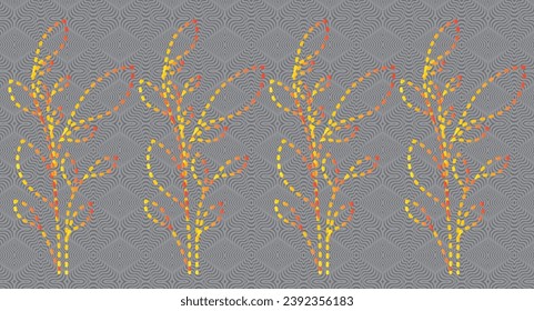 Digital Design background with colorful objects and flowers-
digital-textile-design-flowers-leaves-Exquisite border design, border pattern, Motif, Graph