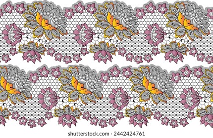 
Digital Design background with colorful objects and flowers--Digital Textile All-Over Pattern Design for Pakistani-Indian-Turki-Kurti Design