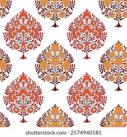 Digital Design background with colorful objects and flowers- digital-textile-design-flowers-leaves-Exquisite border design, border pattern, Motif, Graph