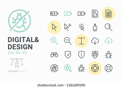Digital and Design icon set 2