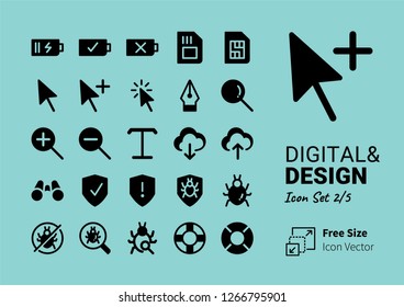Digital & Design icon set 