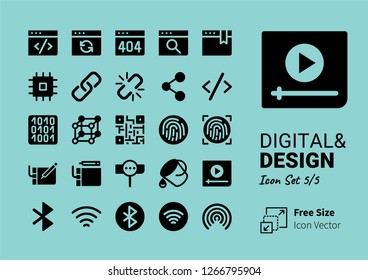 Digital & Design icon set 5