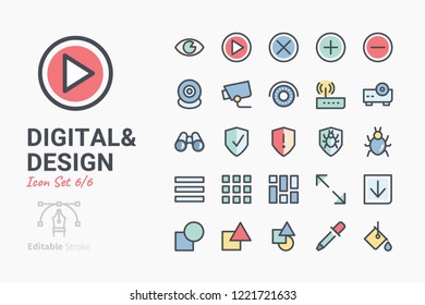
Digital & Design icon set 6