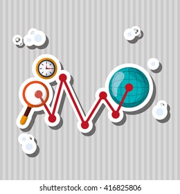 Digital design. Infographic icon. data concept