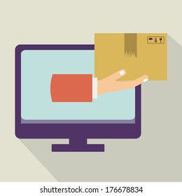 digital design over gray  background vector illustration