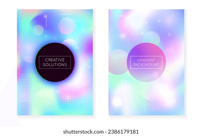 Digital Design. Violet Space Fluid. Retro Banner. Modern Shape. Magic Iridescent Magazine. Science Flyer. Minimal Presentation. Dynamic Dots. Purple Digital Design