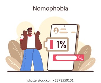 Digital detox. Character practicing mindfulness, reducing screen time, and enjoying tech-free zones. Disconnected or turned off gadget. Balanced life and mental health. Flat vector illustration