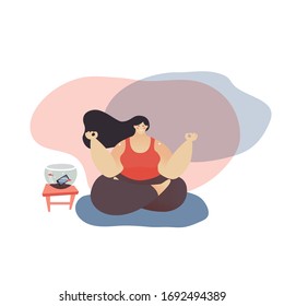 Digital detox - concept vector illustration. An idea of gadget disconnecting, healthy lifestyle, escape from internet and digital media addiction.