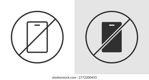 A digital detox icon representing taking a break from electronic devices, reducing screen time, improving mental health, and reconnecting with real life activities.