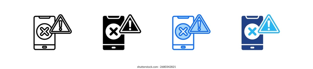 Conjunto de iconos de desintoxicación digital Colección de estilo múltiple