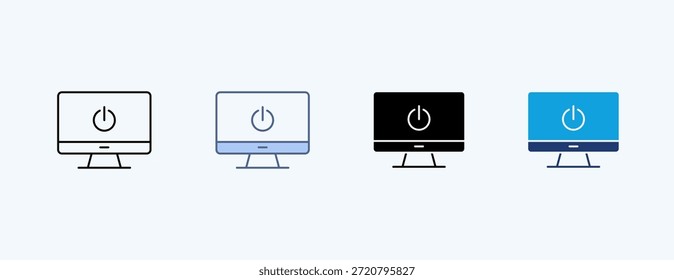Vector de ilustración de íconos múltiples de desintoxicación digital