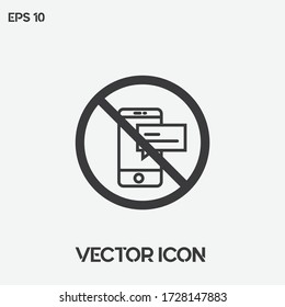 "Digital detox" vector icon illustration. Ui/Ux. Premium quality.