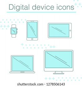 digital device icons