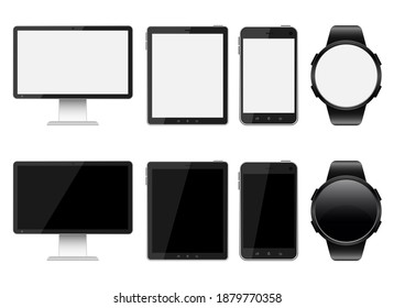 Digital device vector design illustration isolated on white background