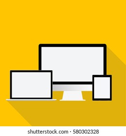 Digital devices icon vector illustration