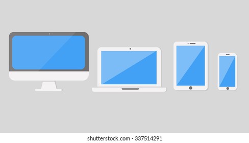Digital Devices Vector Illustration