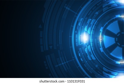 digital dial hud innovative concept design background eps 10 vector